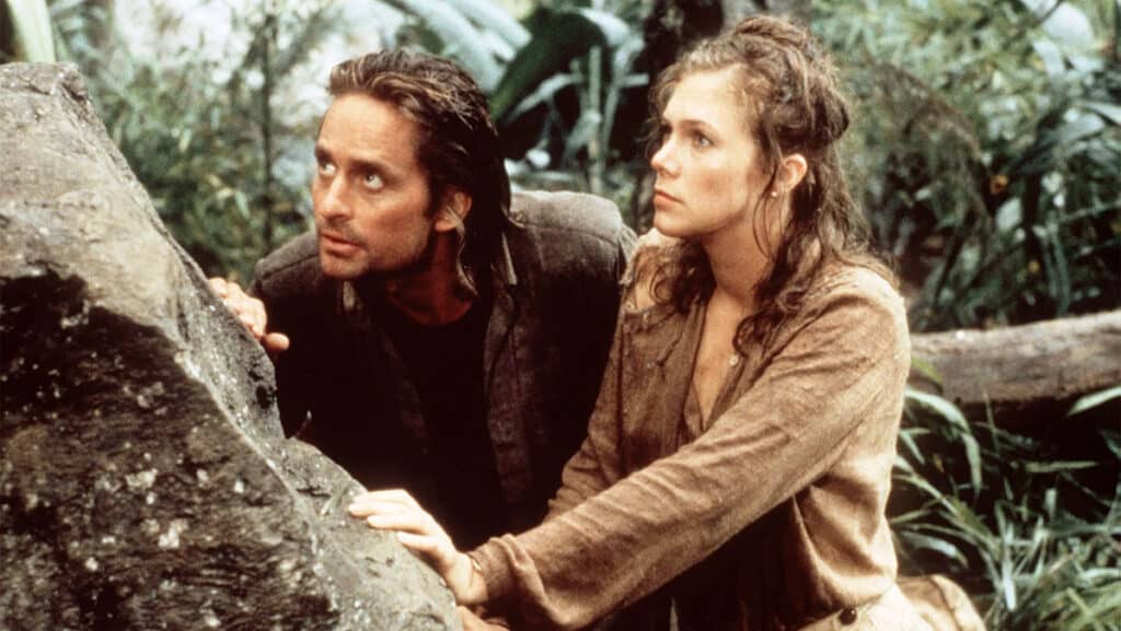 Romancing the Stone, Kathleen Turner, Michael Douglas